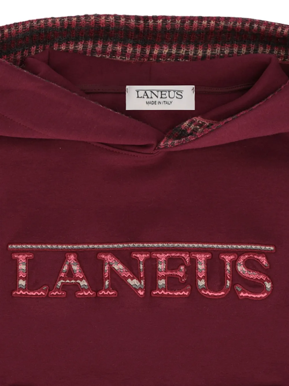 LANEUS KID Hoodie met geborduurd logo Rood
