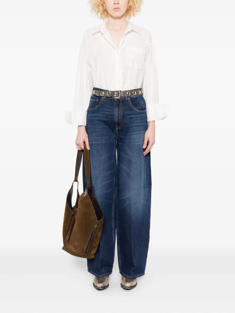 TRUE AVENUE Anna Open jeans Blauw
