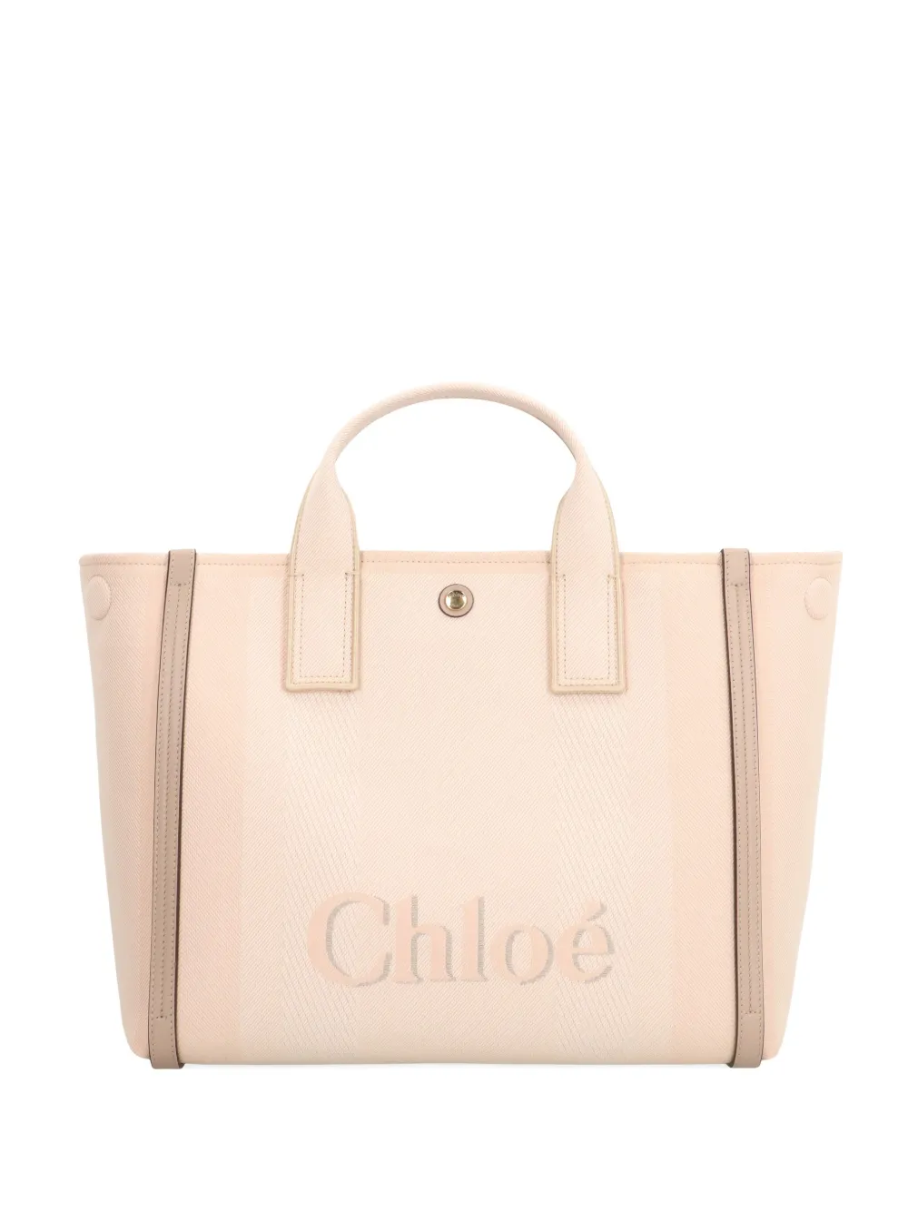 Chloé small Carry logo-detail canvas tote bag