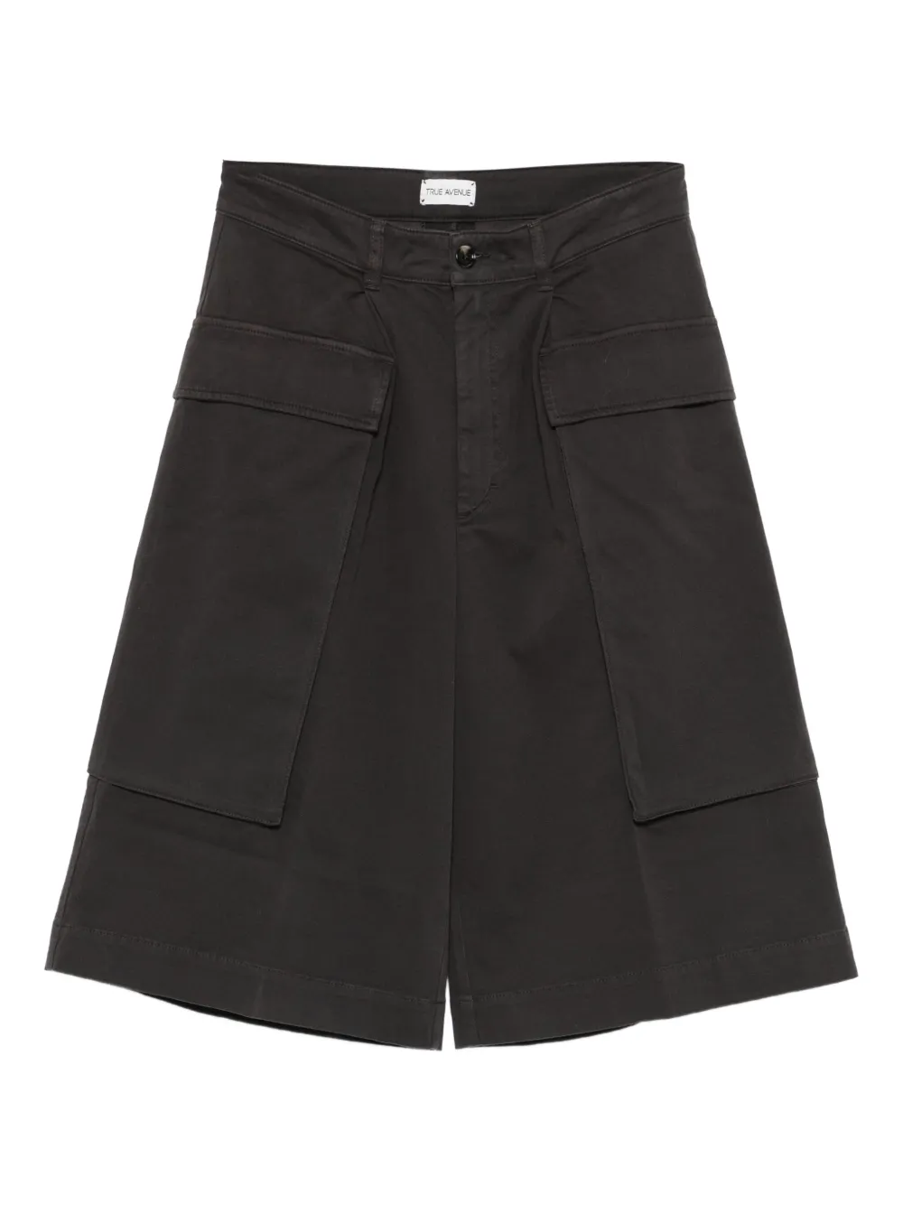 TRUE AVENUE Shorts met cargo zak Bruin