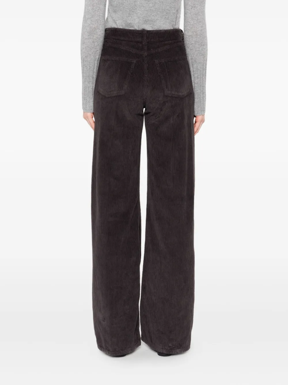 TRUE AVENUE Ribfluwelen broek Bruin