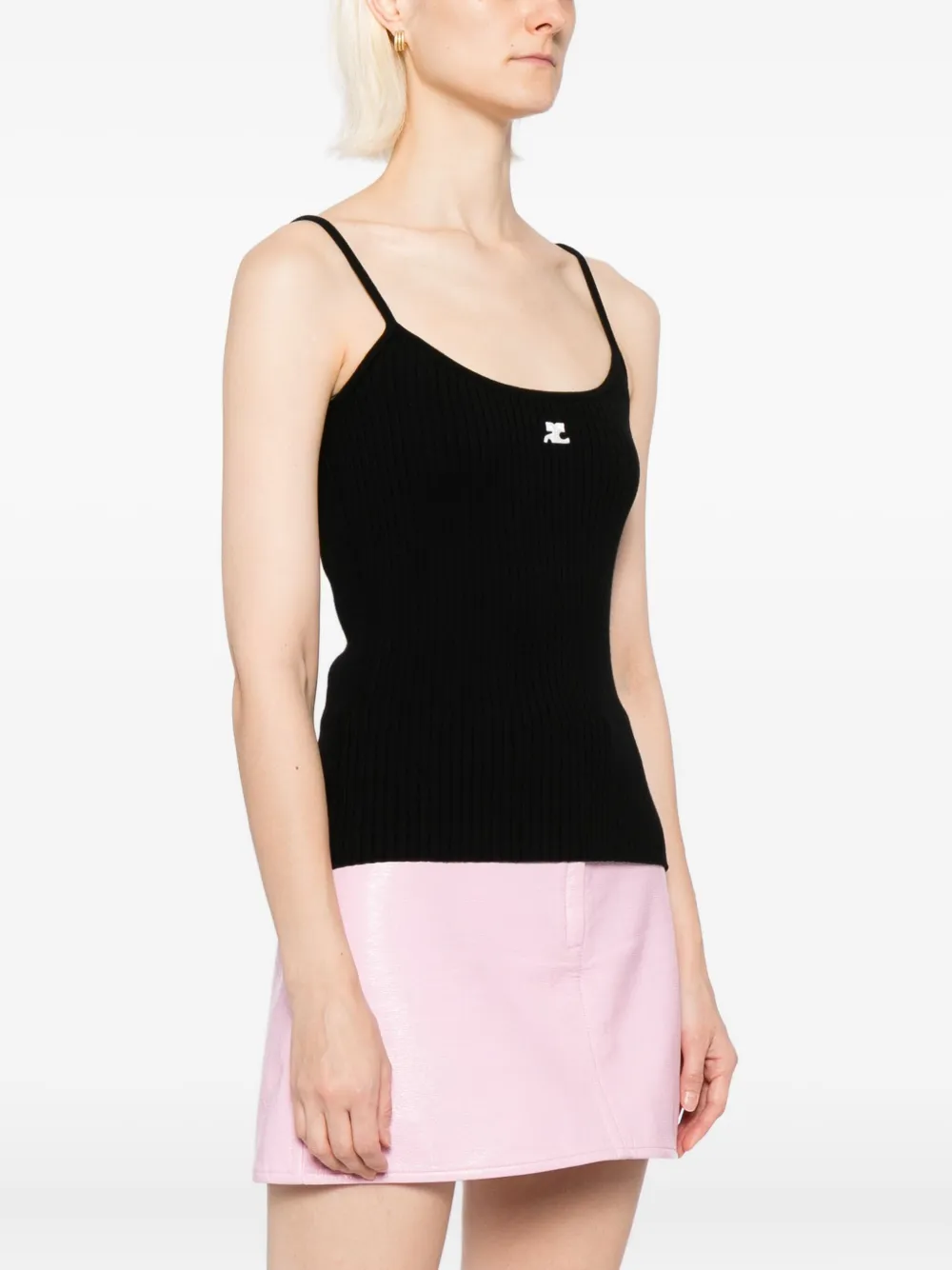 Courrèges Reedition tanktop Zwart