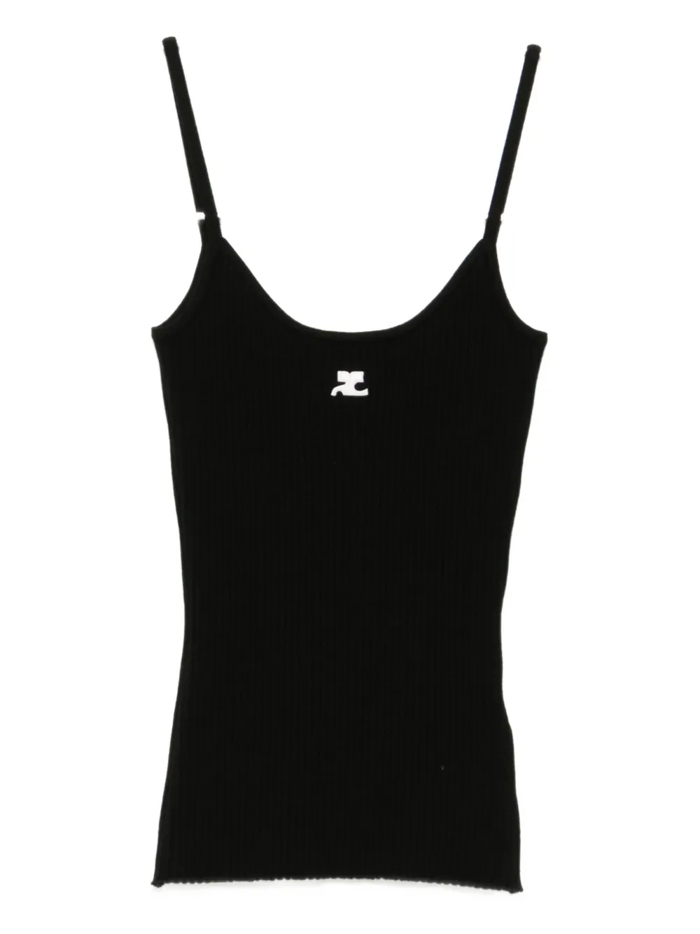 Courrèges Reedition tanktop Zwart