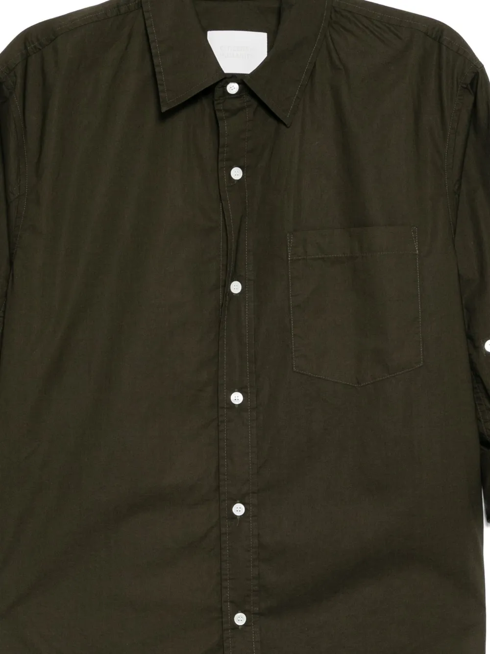 Citizen Of Humanity Citizens Of Humanity Kayla Cotton Shirt In Green