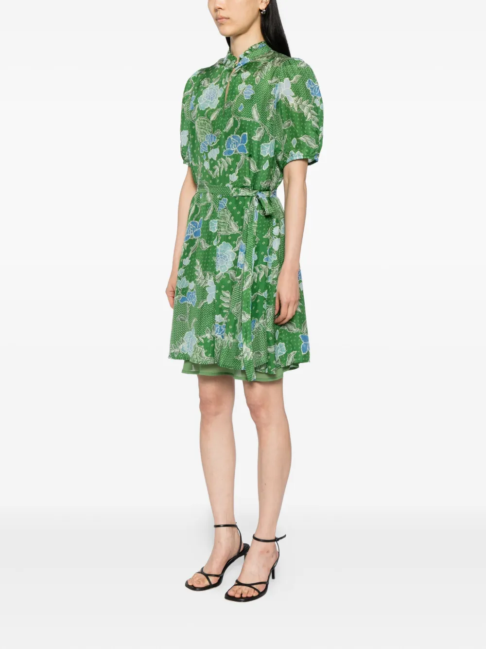 Hannah Artwear Gaia Dress In Bloom Jungle Green In Green