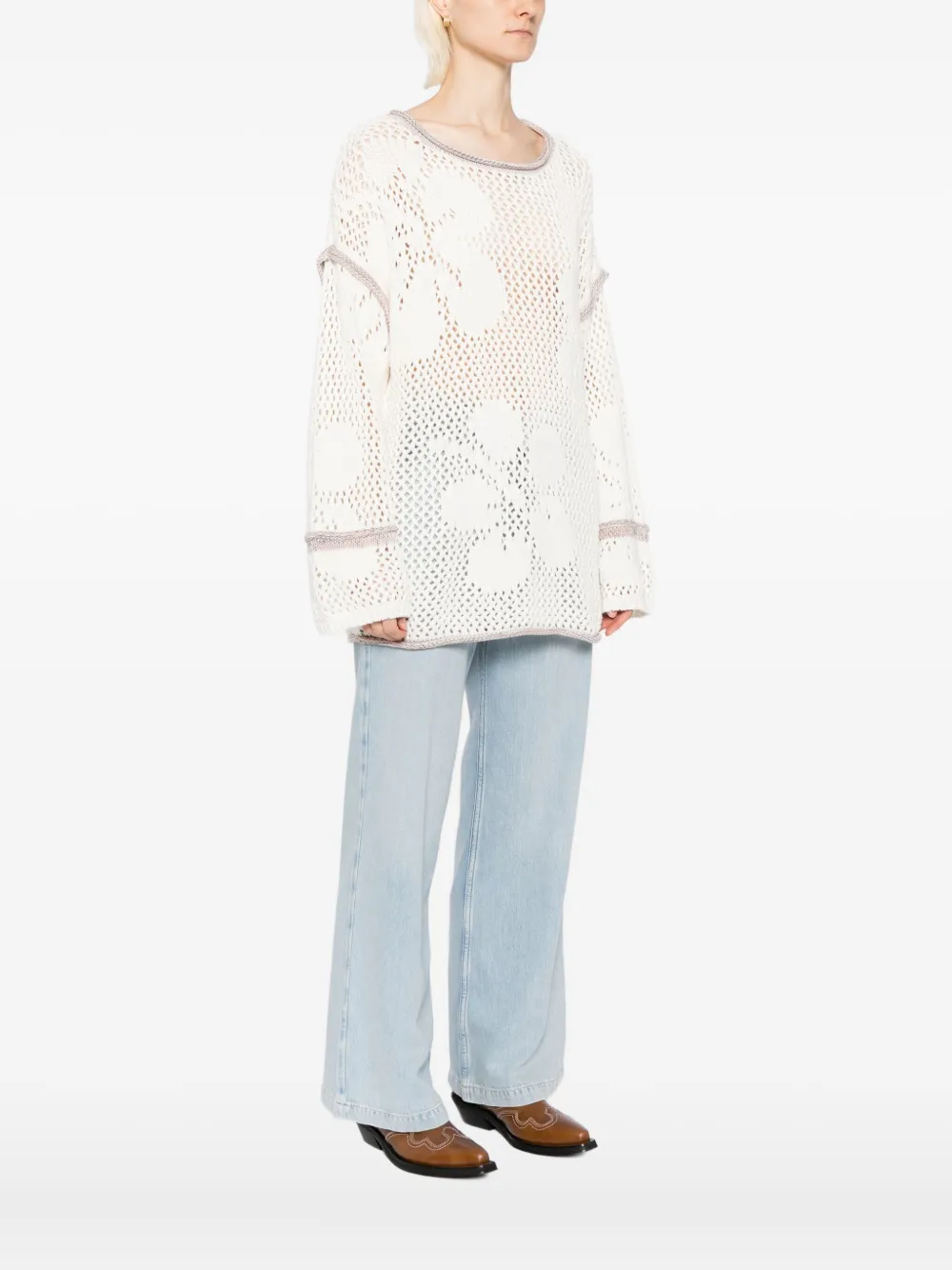 Free People Hidden Tropics tuniek Beige