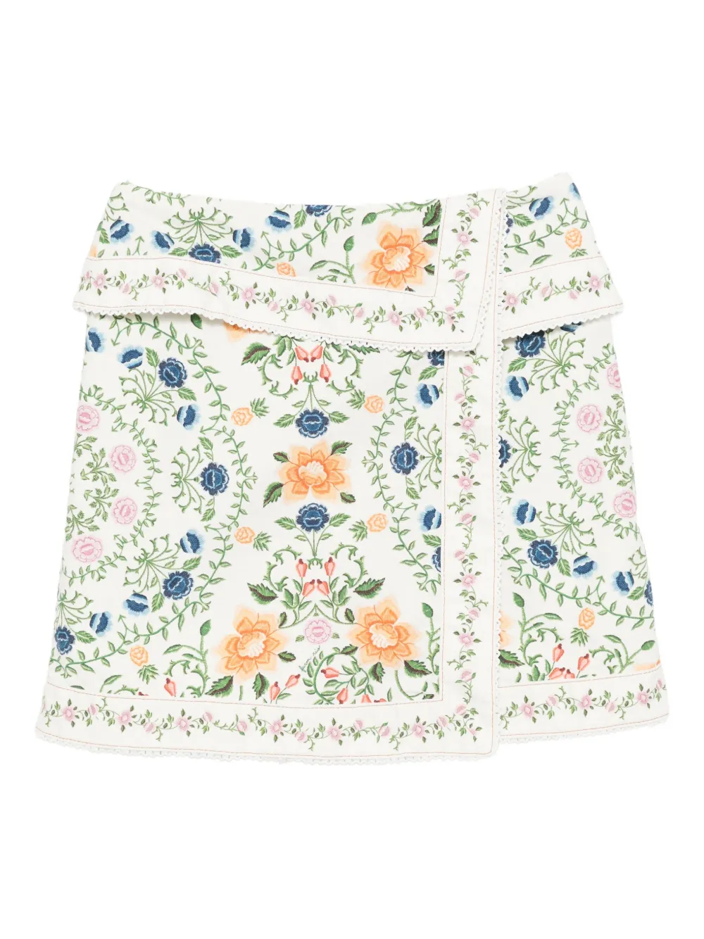 FARM Rio folk floral skirt | Neutrals | Image 1