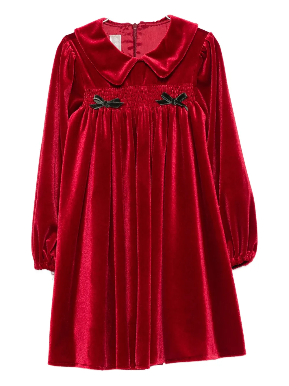 La Stupenderia Abito con colletto piatto - Rosso