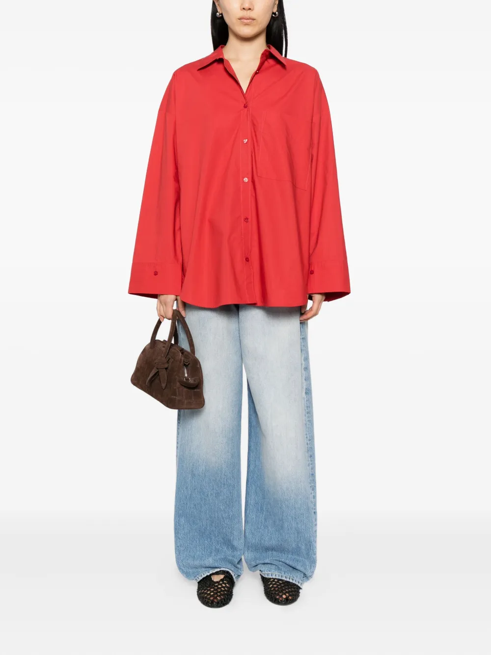 By Malene Birger Derris klassieke blouse Rood
