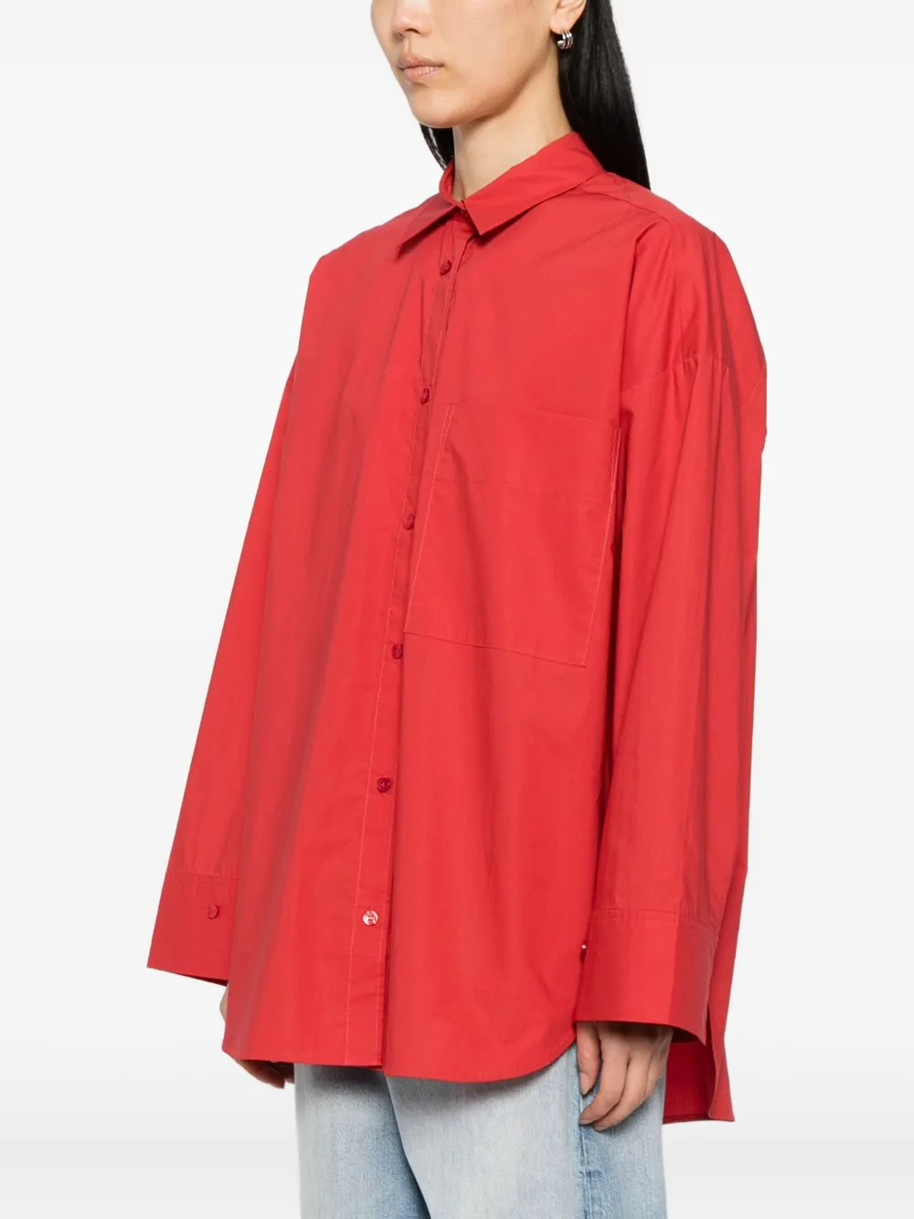By Malene Birger Derris klassieke blouse Rood