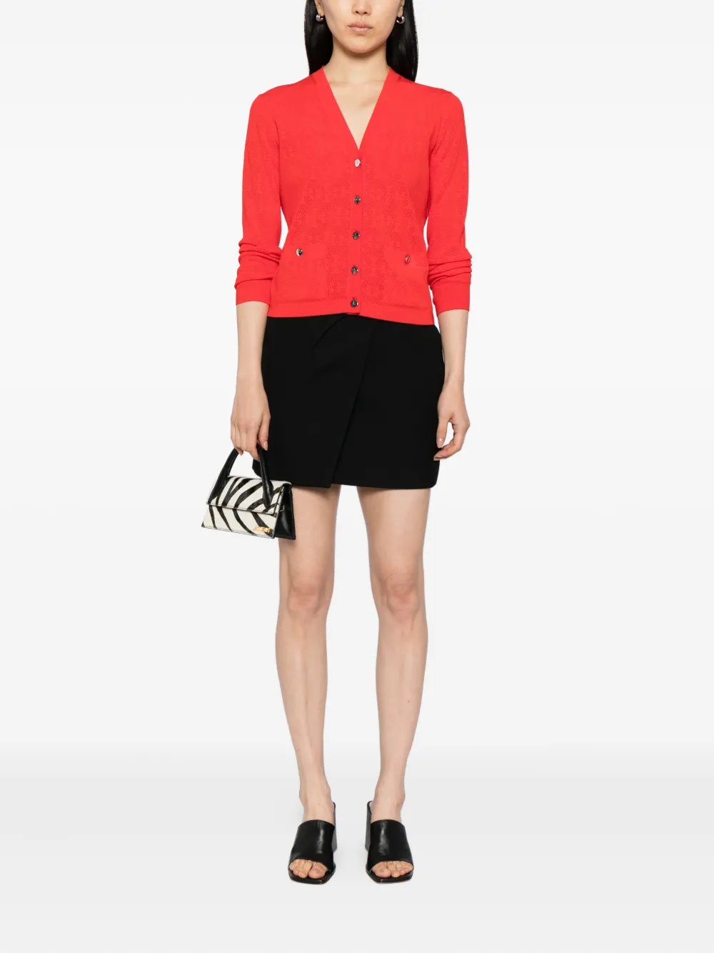 Tory Burch monogram-knitted cardigan | Cardigans | Image 2