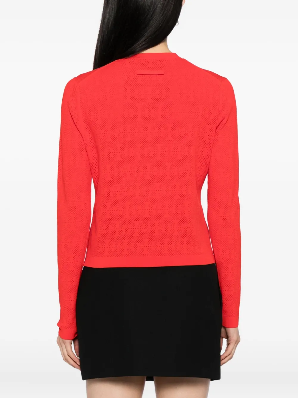Tory Burch Gebreid vest met monogram Rood