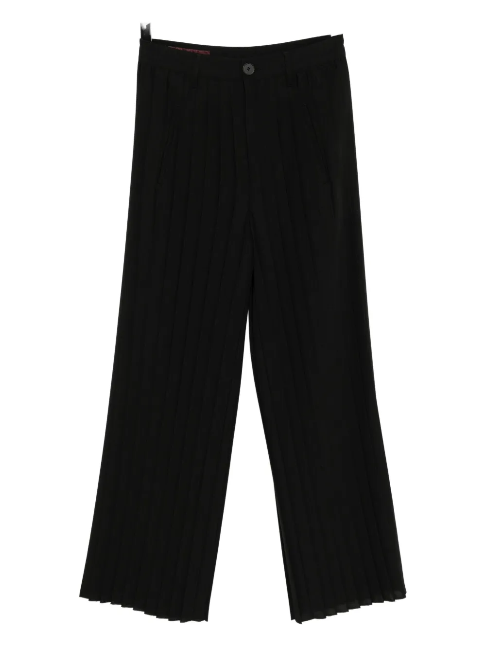 High Pleated Trousers In Black
