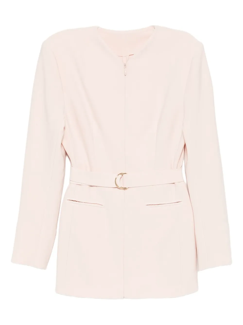 Norma Kamali long-sleeves V-neck dress | Pink | Image 1