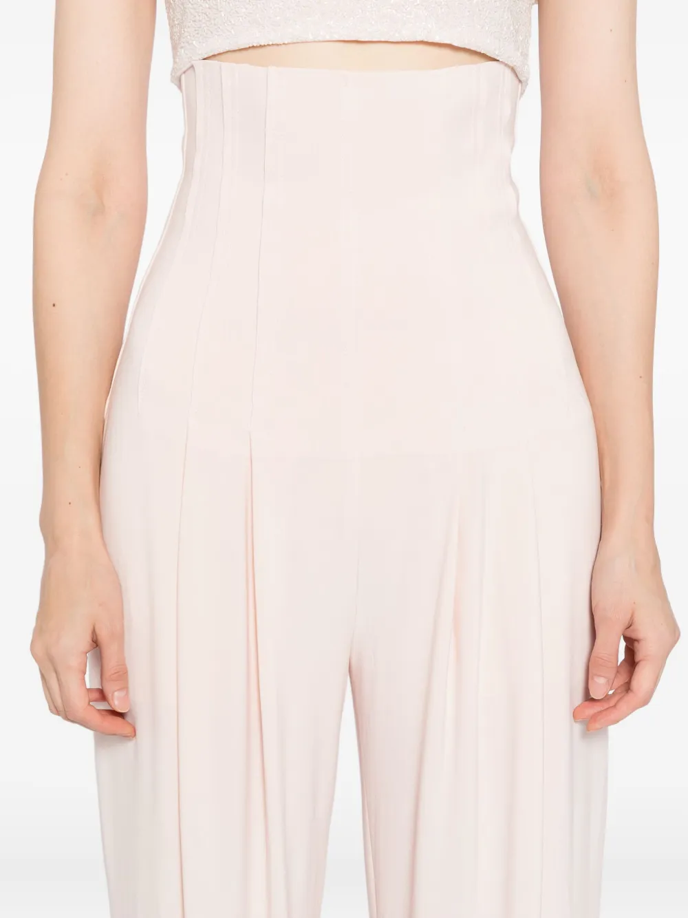 Norma Kamali High-waisted Trousers In Pink