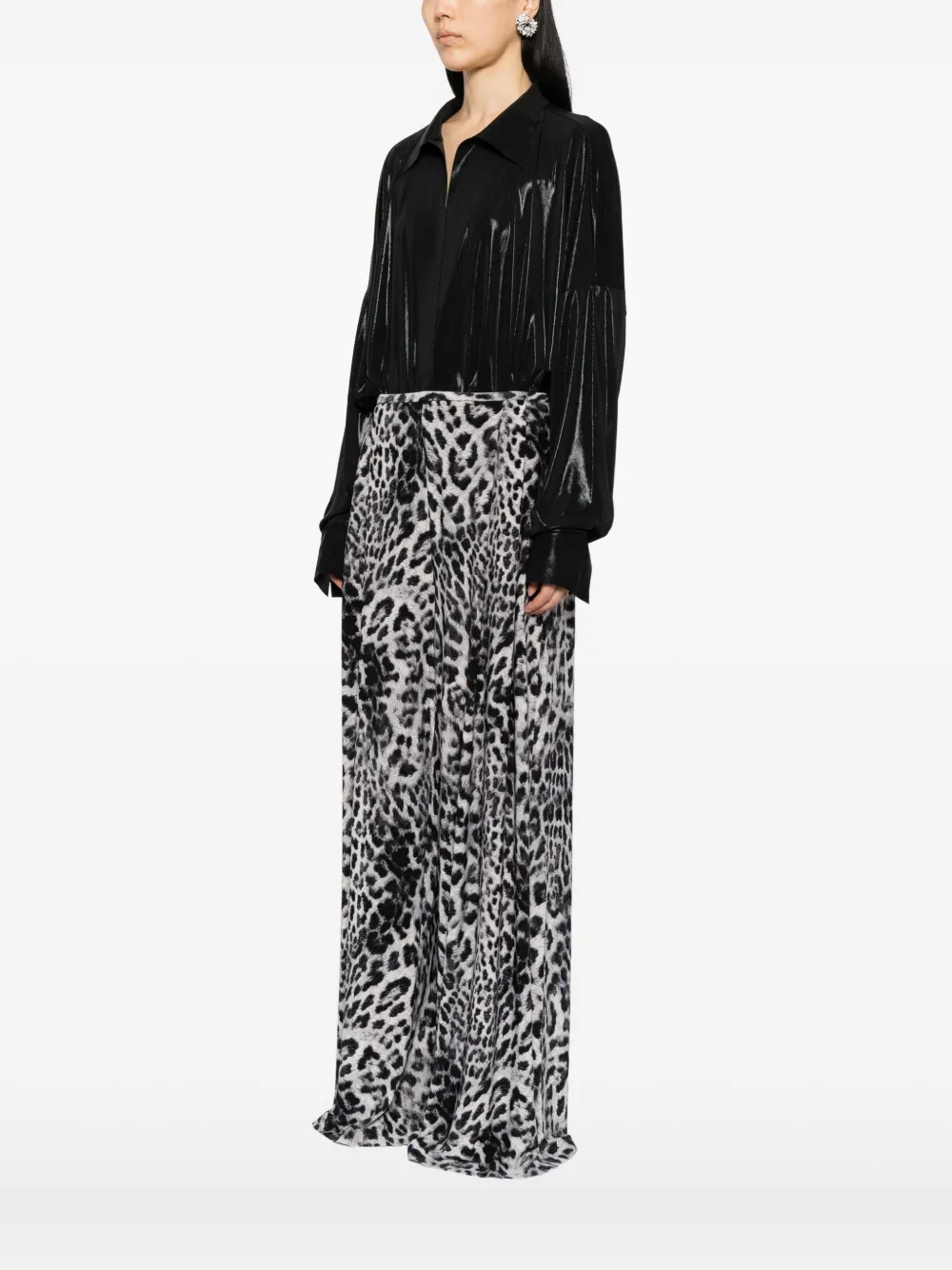 Norma Kamali Blouse met geplooid details Zwart
