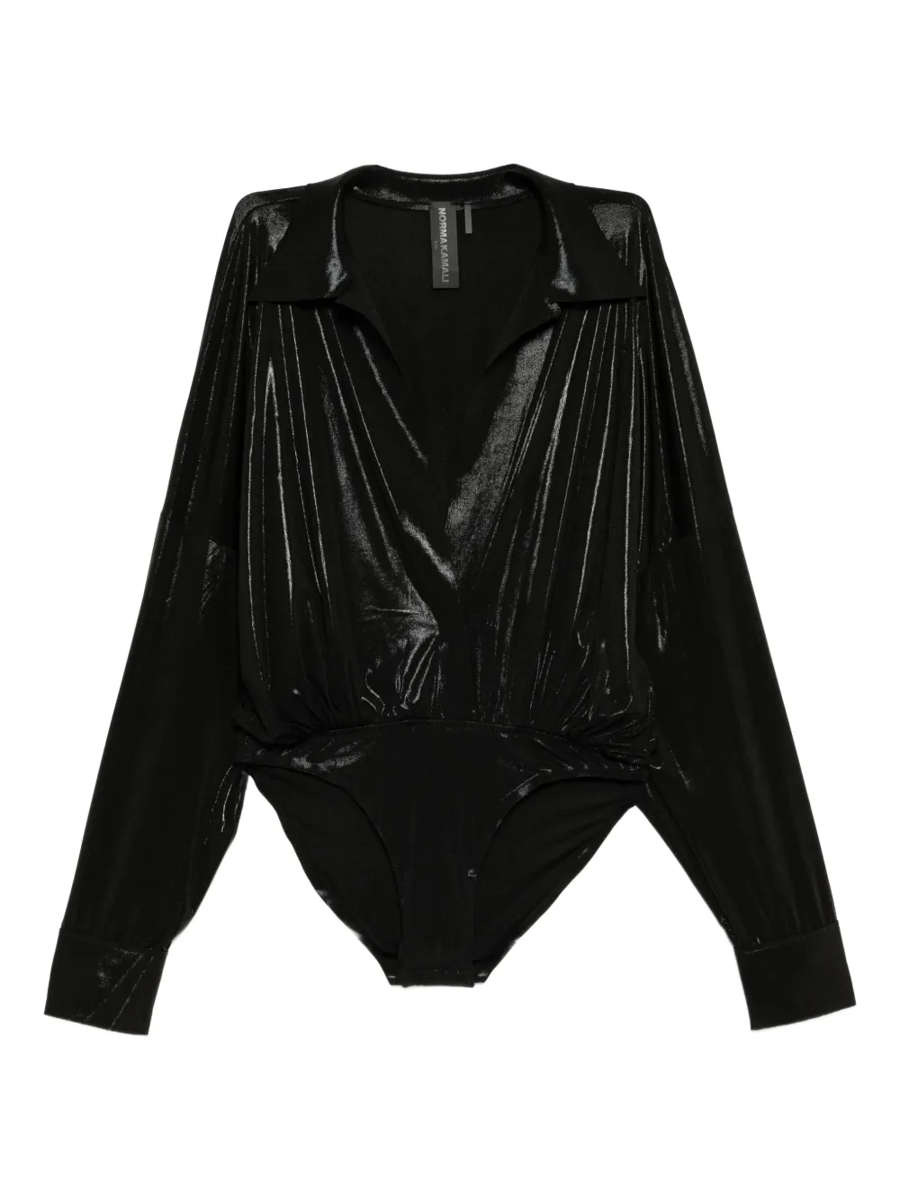 Norma Kamali Blouse met geplooid details Zwart