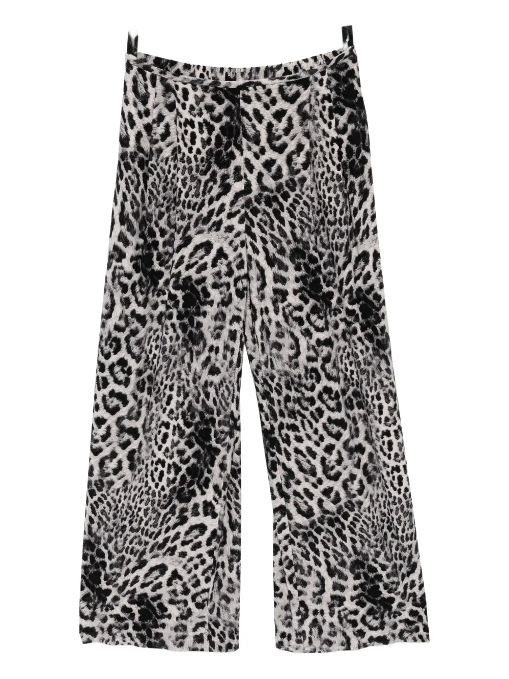 Norma Kamali Animal-printed Trousers In Black