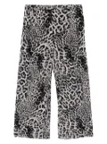 Norma Kamali animal-printed trousers - Black