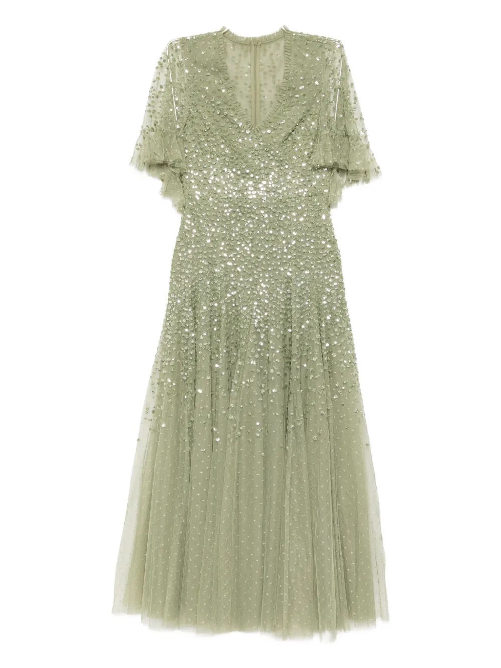 Needle & Thread Jurk met pailletten Groen