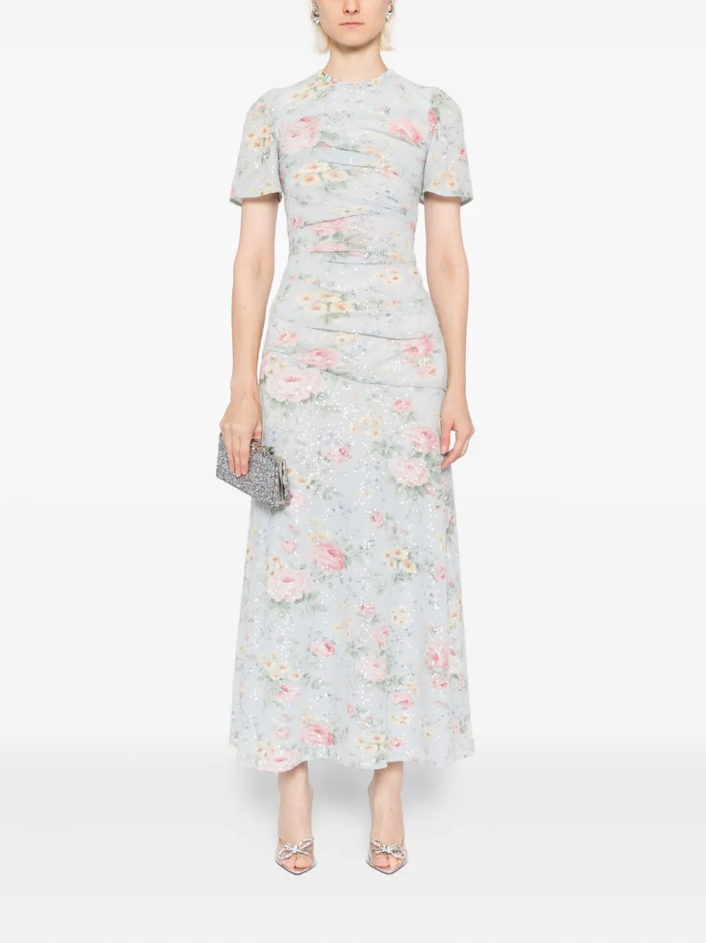 Needle & Thread Pompadour Garden jurk - Blauw