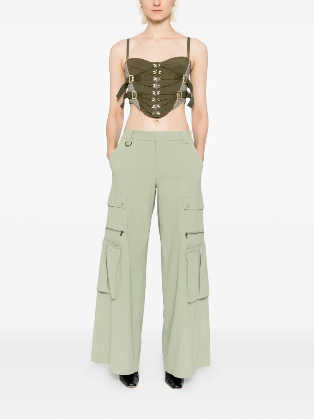 Alice + olivia Sara cargo broek - Groen