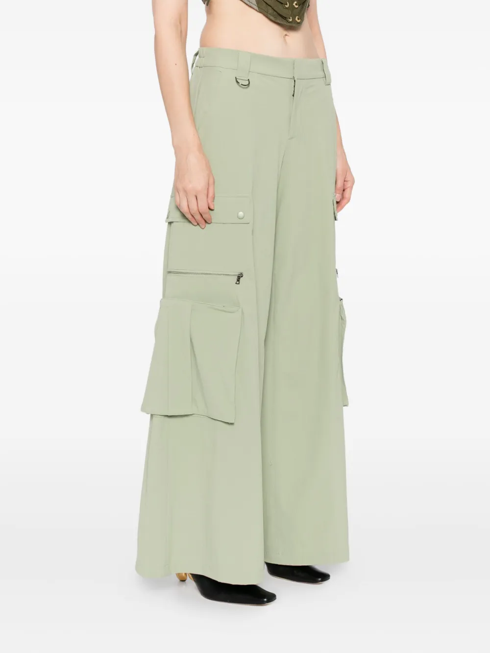 alice + olivia Sara cargo broek Groen