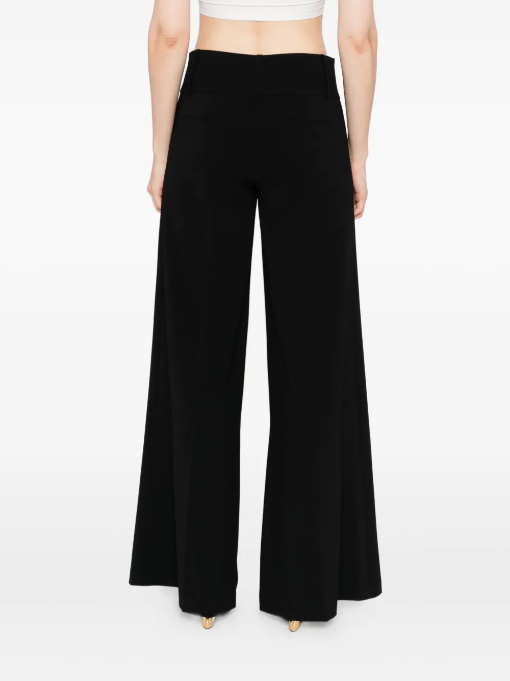 alice + olivia broek met wijde pijpen Zwart