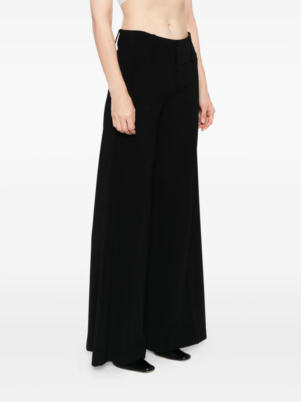 alice + olivia broek met wijde pijpen Zwart