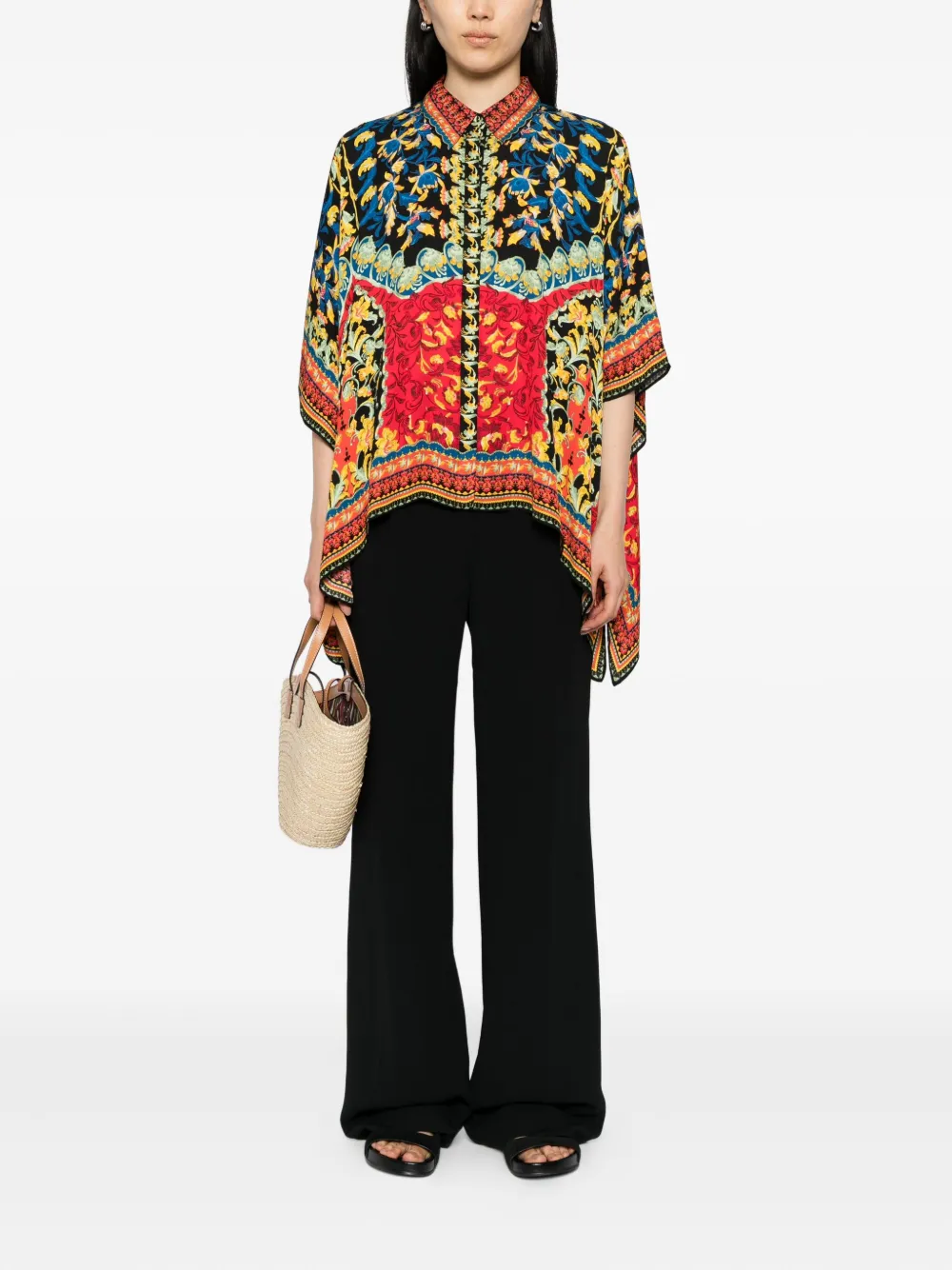 alice + olivia Deanne top Zwart