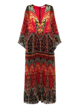 Alice + Olivia Bennet Maxi Dress | Red | FARFETCH AZ