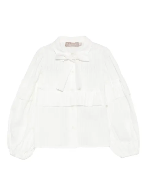 La Stupenderia ruffled-trimmed top