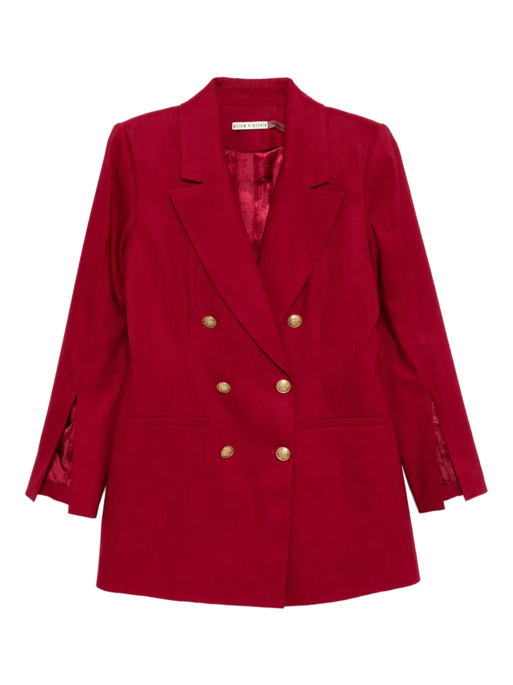 Alice + olivia Blazer met dubbele rij knopen Rood