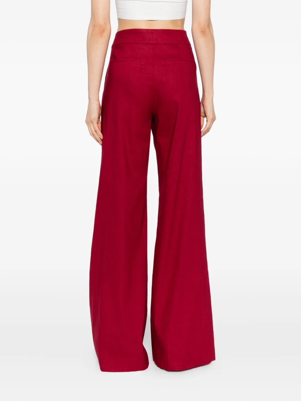 alice + olivia Broek met wijde pijpen Rood