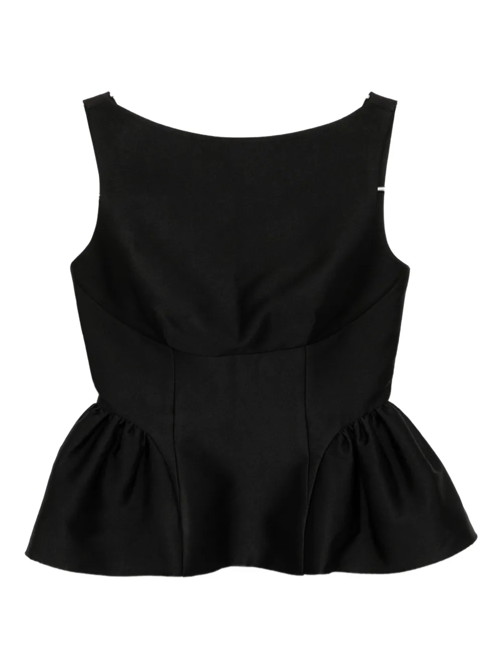 Roland Mouret Taffeta Top In Black