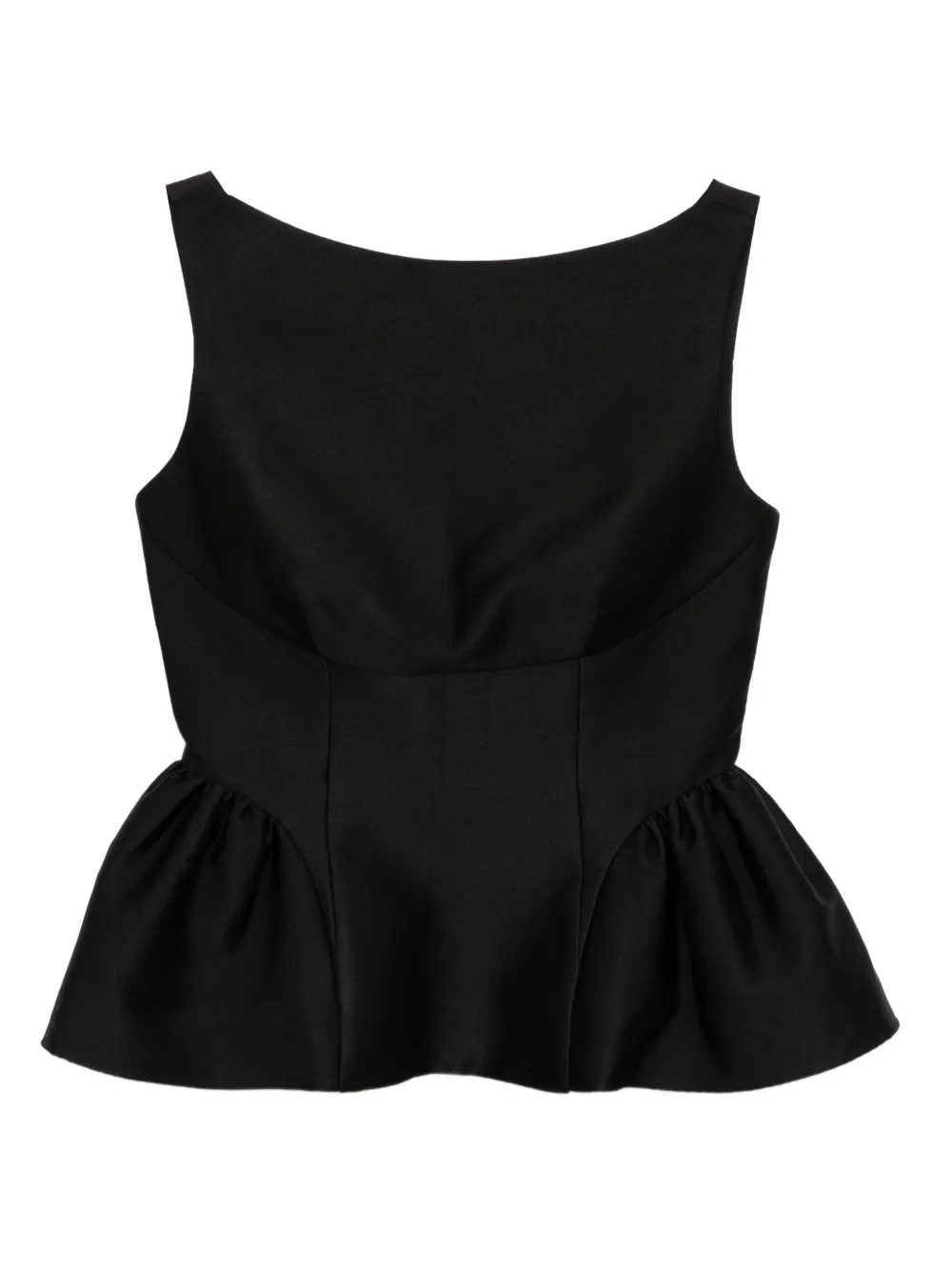 Roland Mouret Taffeta top | Black | Image 1