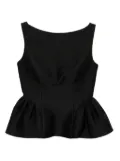 Roland Mouret Taffeta top - Black