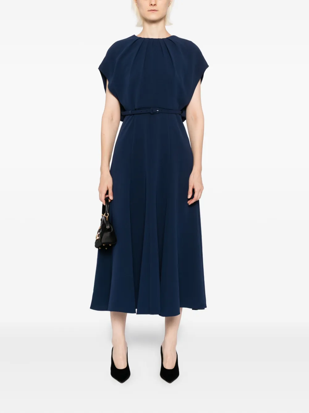 Roland Mouret Cady crêpe jurk - Blauw