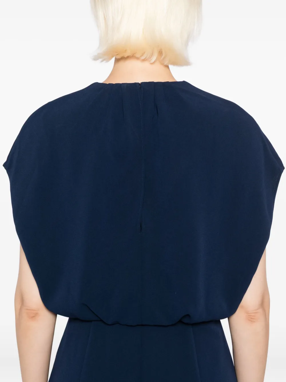 Roland Mouret Cady crêpe jurk Blauw