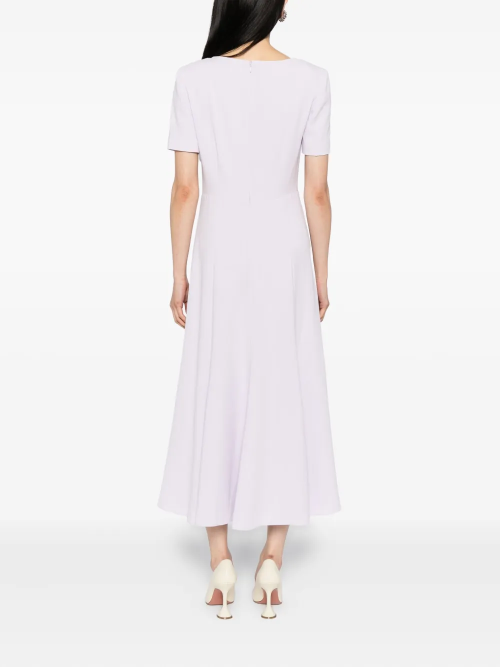 Roland Mouret Jurk met open schouders Paars
