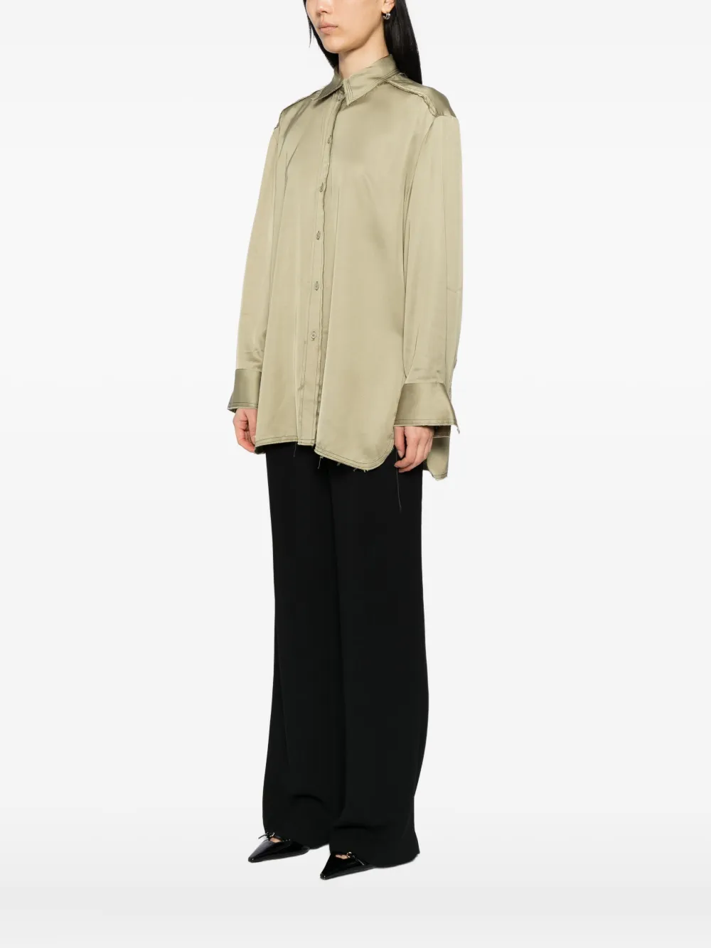Day Birger Et Mikkelsen Strong Open-back Shirt In Green