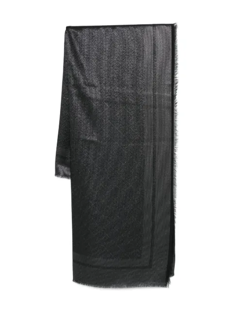 Elisabetta Franchi mascada con bordes deshilachados