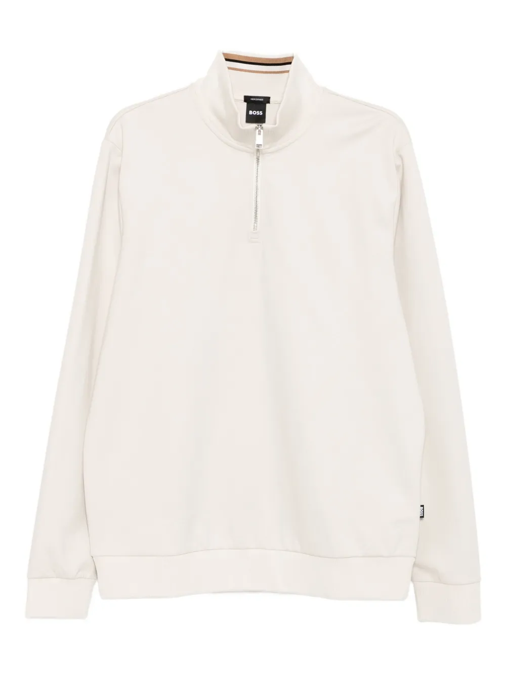 BOSS Sweater met lange mouwen Beige