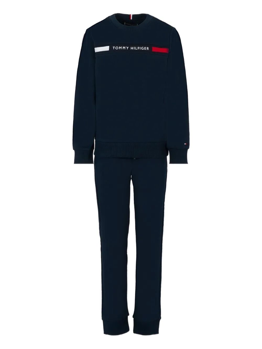 Tommy Hilfiger Junior logo-detail tracksuit set (set of two) Blauw