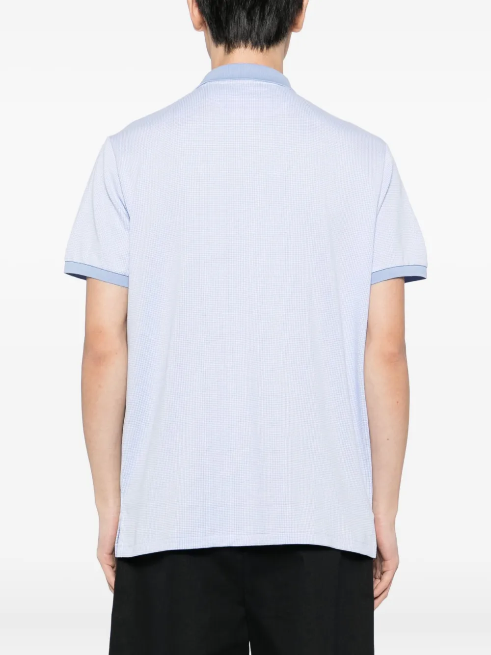 Polo Ralph Lauren Poloshirt met pied-de-poule print Blauw