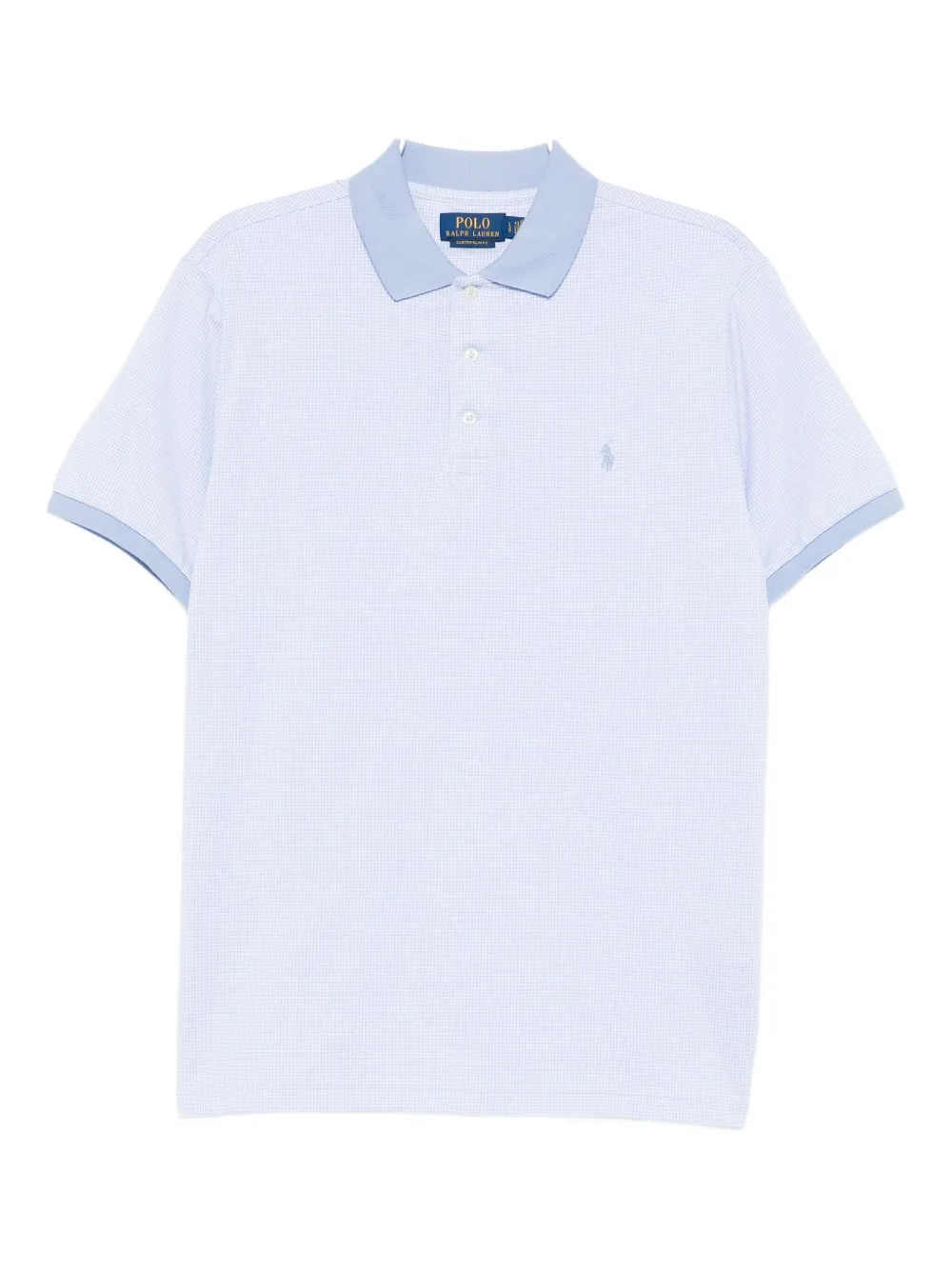 Polo Ralph Lauren Poloshirt met pied-de-poule print Blauw
