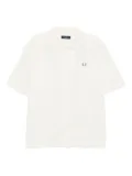 Fred Perry logo-embroidered shirt - Neutrals