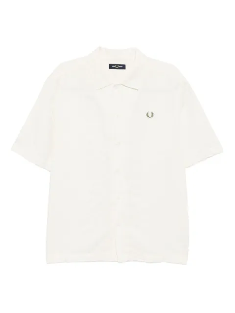 Fred Perry logo-embroidered shirt