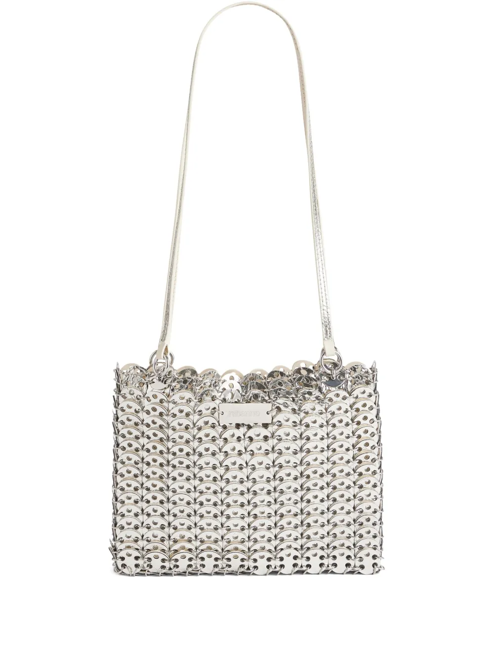 Rabanne 1969 chain-link leather shoulder bag | Grey | Image 1