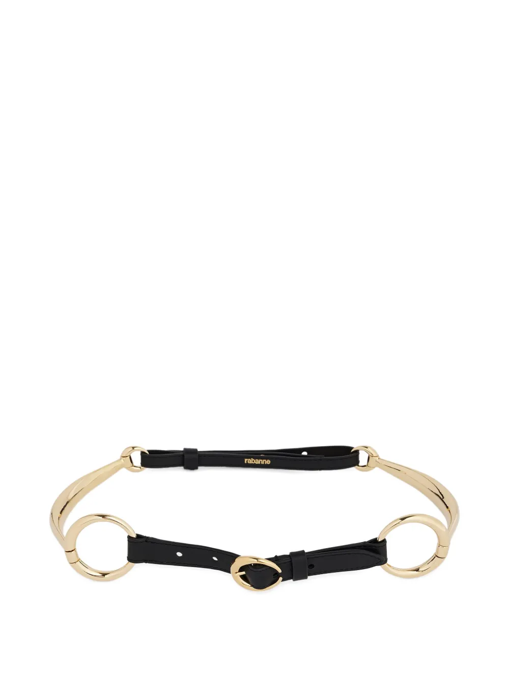 Rabanne ring leather belt | Black | Image 1